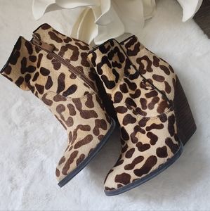 Animal Print Boot Wedge